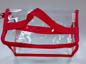 PVC high frequency transparent tote bag