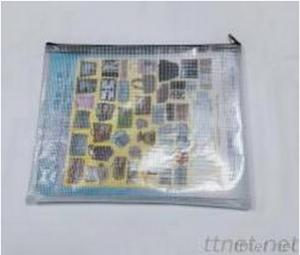 A5 PVC mesh data bag factory|A5 high frequency mesh zipper bag